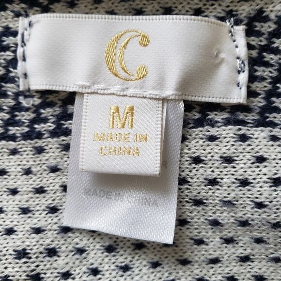 Charming Charlie Aztec Print Fringe Open Cardigan Medium - Picture 9 of 10